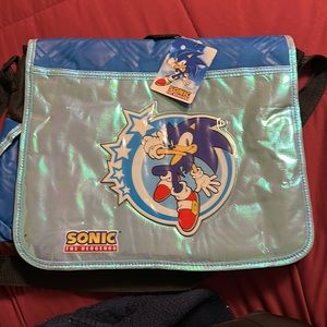 Sonic the Hedgehog Backpack/Laptop holder with long strap.